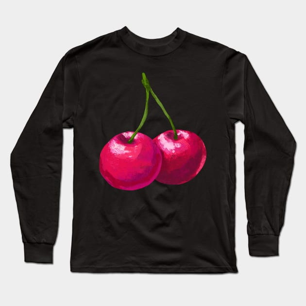 Cherries Long Sleeve T-Shirt by pastanaut